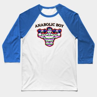 Anabolic Boy , Gym Time Baseball T-Shirt